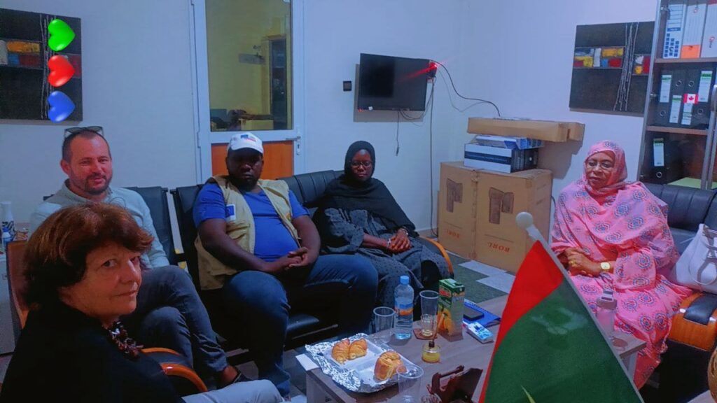  زيارة رئيسة منظمة «أرض الرجال» الإيطالية إلى مقر الجمعية الموريتانية لمحاربة الاتكالية (ALCD) 